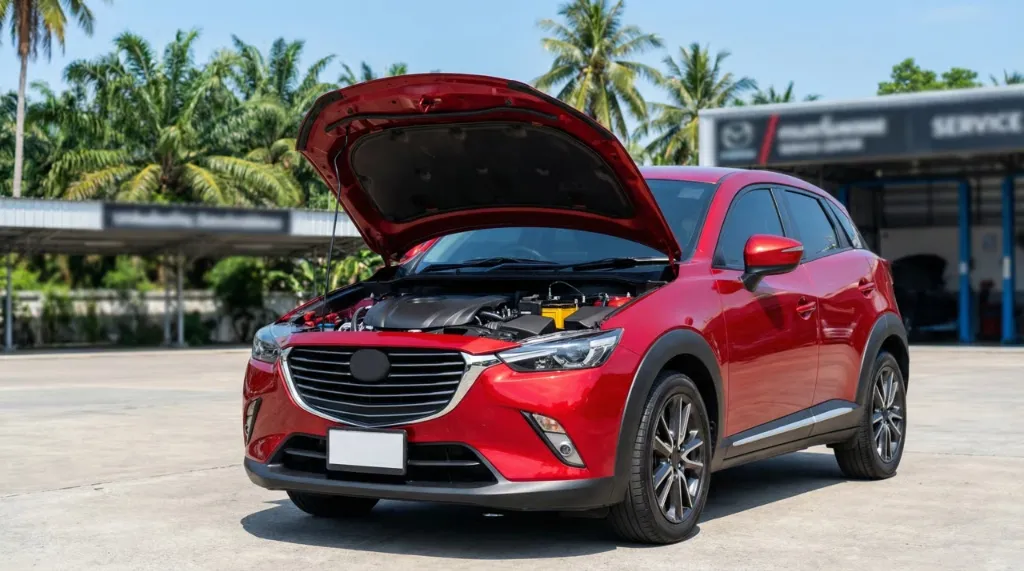 คู่มือเปลี่ยนแบตเตอรี่ Mazda CX-3 ภูเก็ต (2016+)
