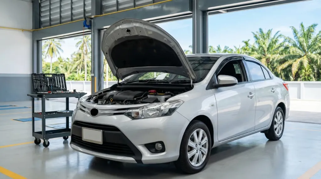 คู่มือเปลี่ยนแบตเตอรี่ Toyota Vios ทุกโฉม ภูเก็ต