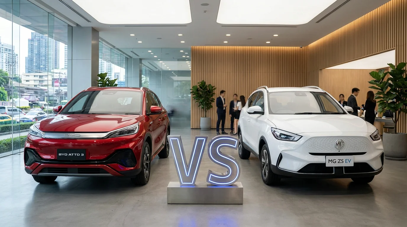 BYD Atto 3 vs MG ZS EV 2026 | คุ้มกว่ารุ่นไหน? เทียบทุกมิติ