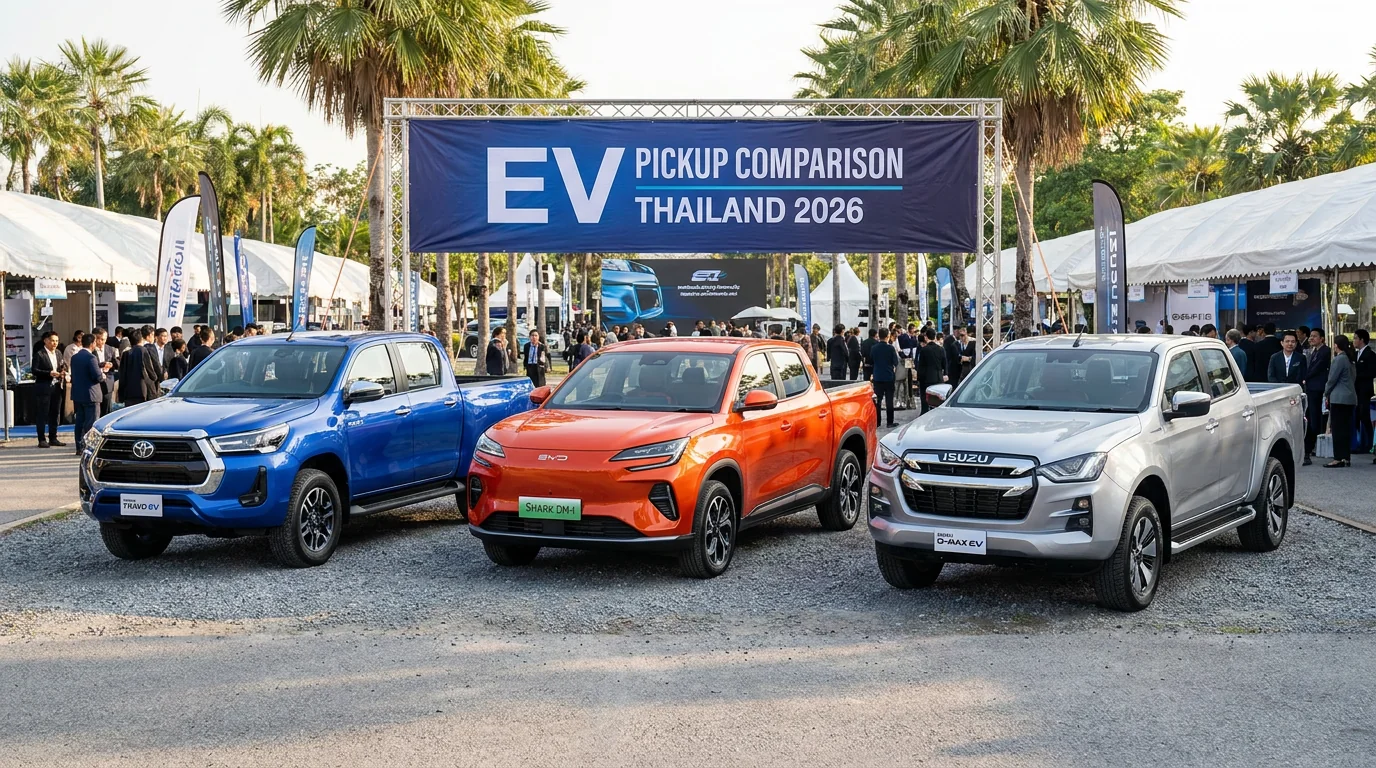 Hilux Travo EV vs BYD Shark vs D-Max EV 2026