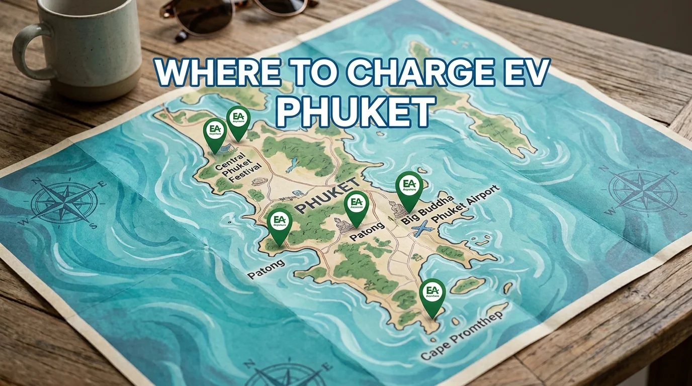 สถานีชาร์จ EV ในภูเก็ต มีที่ไหนบ้าง? อัปเดต 2026